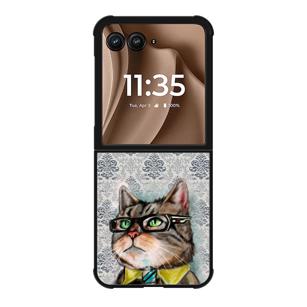 business cat Motorola Moto RAZR Plus 2025 Case OV1192