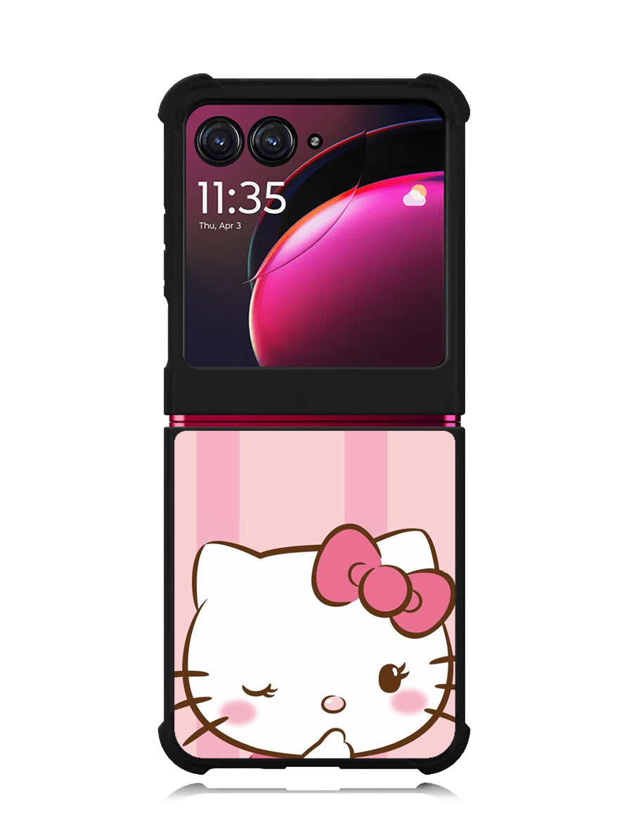 hello kitty cute pink Motorola Moto Razr Plus 2023 , Moto Razr+ 2023 Case