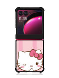 hello kitty cute pink Motorola Moto Razr Plus 2023 , Moto Razr+ 2023 Case