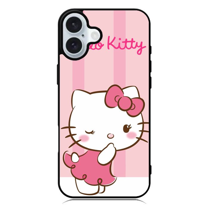 hello kitty cute pink iPhone 16 Plus Case