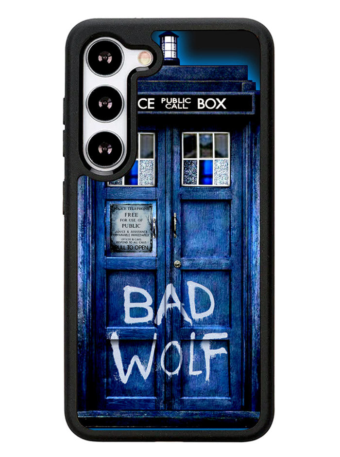Doctor Who TARDIS Bad Wolf Blue Samsung Galaxy S23 Plus 5G / Samsung Galaxy S23+ 5G Case