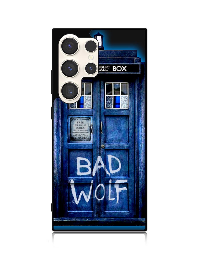 Doctor Who TARDIS Bad Wolf Blue Samsung Galaxy S24 Ultra 5G Case