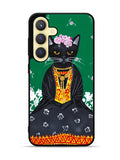 Frida Catlo Floral Black Cat Samsung Galaxy S24 Plus 5G , Samsung Galaxy S24+ 5G Case OV1215