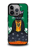 Frida Catlo Floral Black Cat iPhone 14 Pro Case QC1215