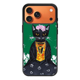 Frida Catlo Floral Black Cat iPhone 17 Pro Case OV1215