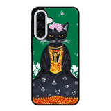 Frida Catlo Floral Black Cat Samsung Galaxy A56 5G Case OV1215