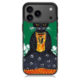 Frida Catlo Floral Black Cat iPhone 17 Pro Case OV1215