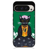 Frida Catlo Floral Black Cat Google Pixel 9 Pro XL Case OV1215
