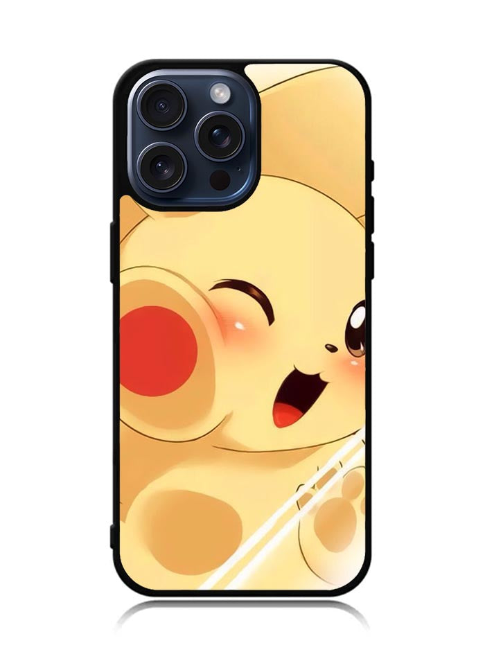 Pikachu Cute Pokemon iPhone 15 Pro Max Case