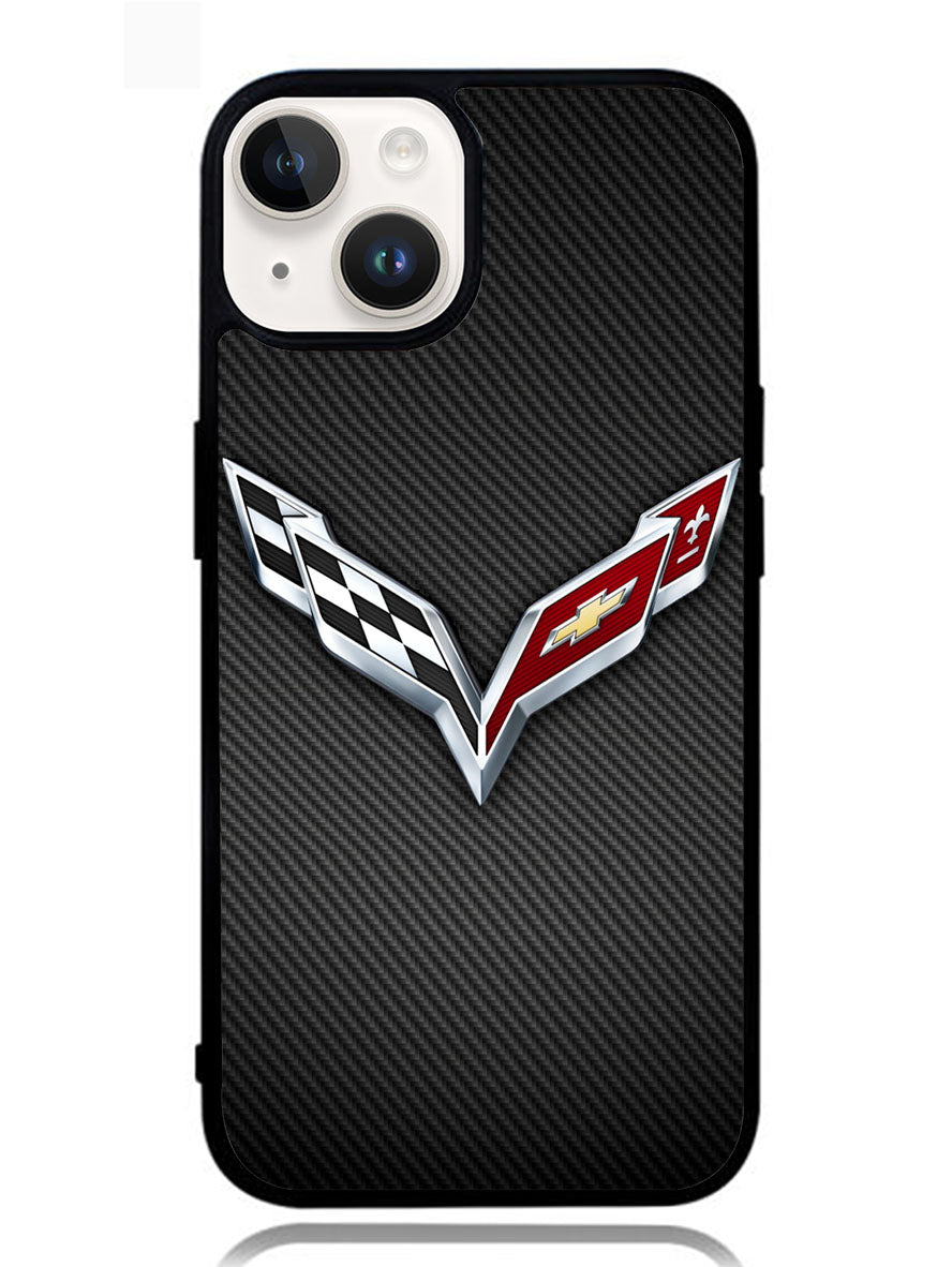 Corvette Logo 1st iPhone 14 Plus Case