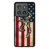 Browning Deer Real Tree Camo USA Flag Motorola Moto Edge 2025 Case