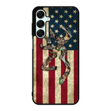 Browning Deer Real Tree Camo USA Flag Samsung Galaxy A16 Case OV1380