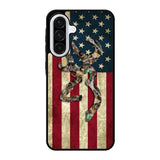 Browning Deer Real Tree Camo USA Flag Samsung Galaxy A56 Case OV1380