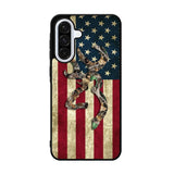 Browning Deer Real Tree Camo USA Flag Samsung Galaxy A36 Case OV1380