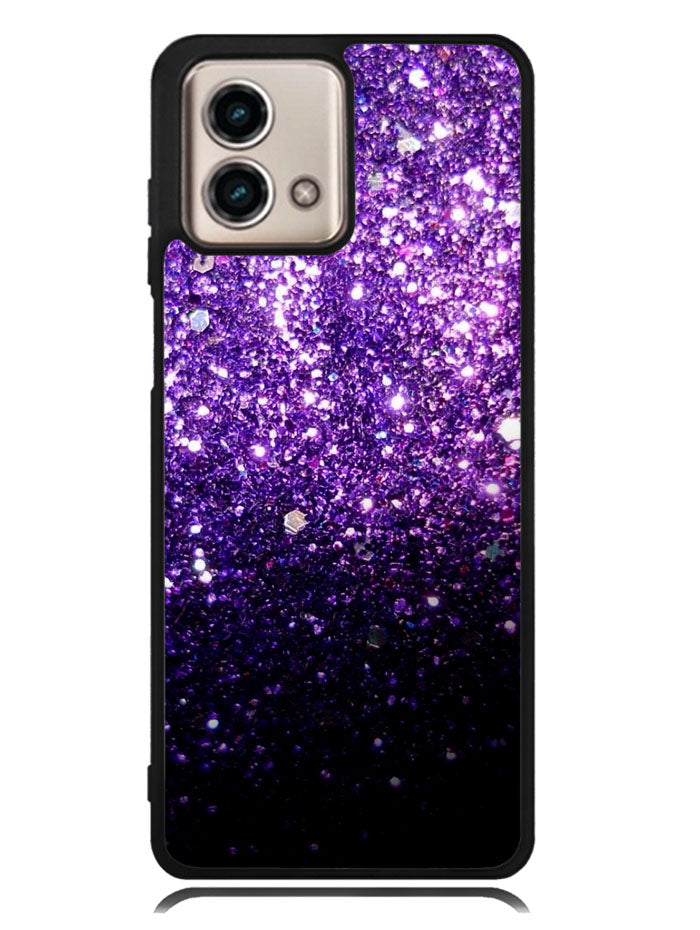 Purple Sparkling Glitter Motorola Moto G Stylus 5G 2023 Case