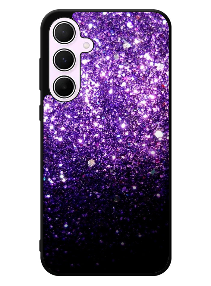 Purple Sparkling Glitter Samsung Galaxy A55 5G Case