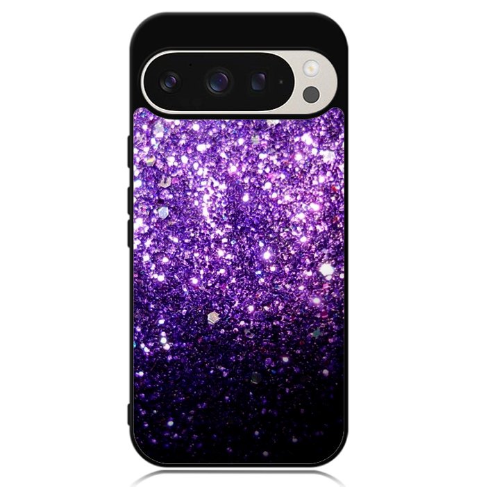 Purple Sparkling Glitter Google Pixel 9 | Pixel 9 Pro Case
