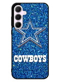 Dallas Cowboys Sparkling Glitter Samsung Galaxy A35 5G Case
