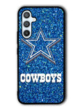 Dallas Cowboys Sparkling Glitter Samsung Galaxy A54 5G Case