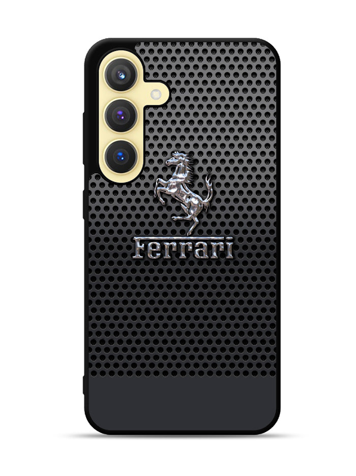 Ferrari Chrome Logo Samsung Galaxy S25 5G Case OV1286