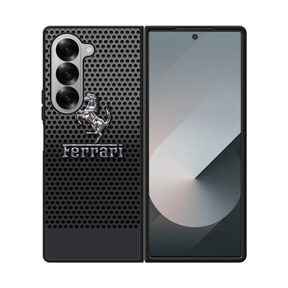 Ferrari Chrome Logo Samsung Galaxy Z Fold 7 5G Case QC1286
