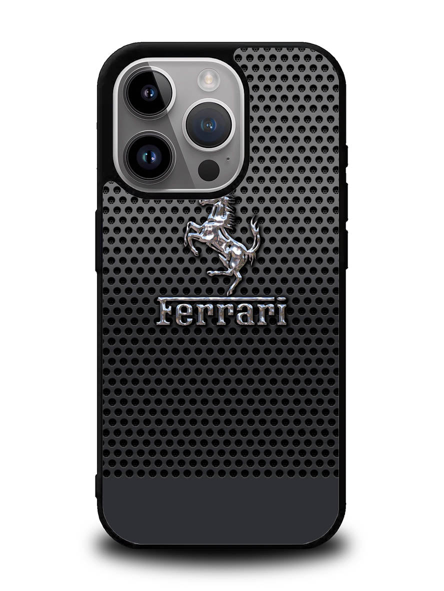 Ferrari Chrome Logo iPhone 15 Pro Case OV1286