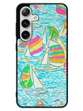 Lilly Pulitzer Sailboat Samsung Galaxy S25 5G Case