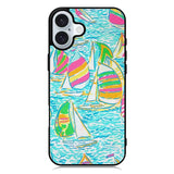 Lilly Pulitzer Sailboat iPhone 16 Plus Case