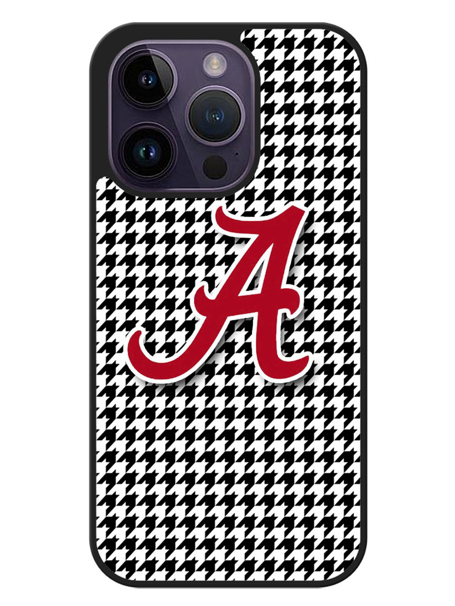 Alabama Houndstooth Crimson Tide iPhone 14 Pro Case