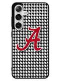 Alabama Houndstooth Crimson Tide Samsung Galaxy S25 5G Case