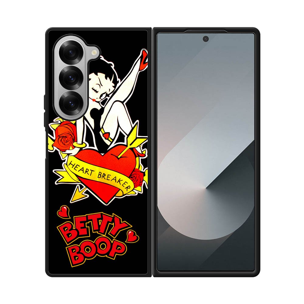 Betty Boop Heart Breaker Samsung Galaxy Z Fold 7 5G Case QC1333