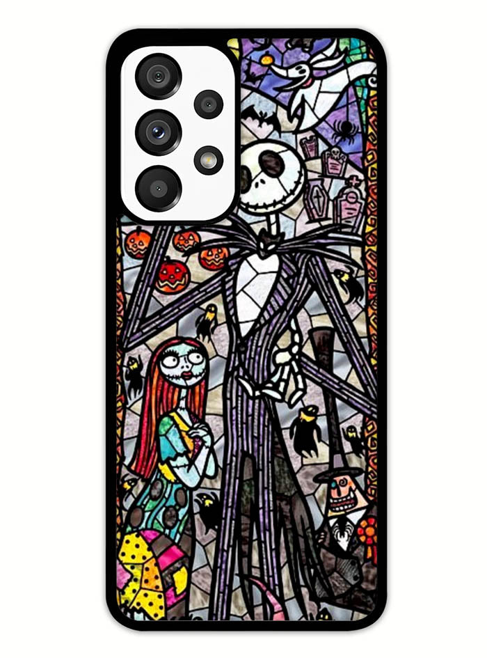 Nightmare Before Christmas Art Glass Samsung Galaxy A53 5G Case