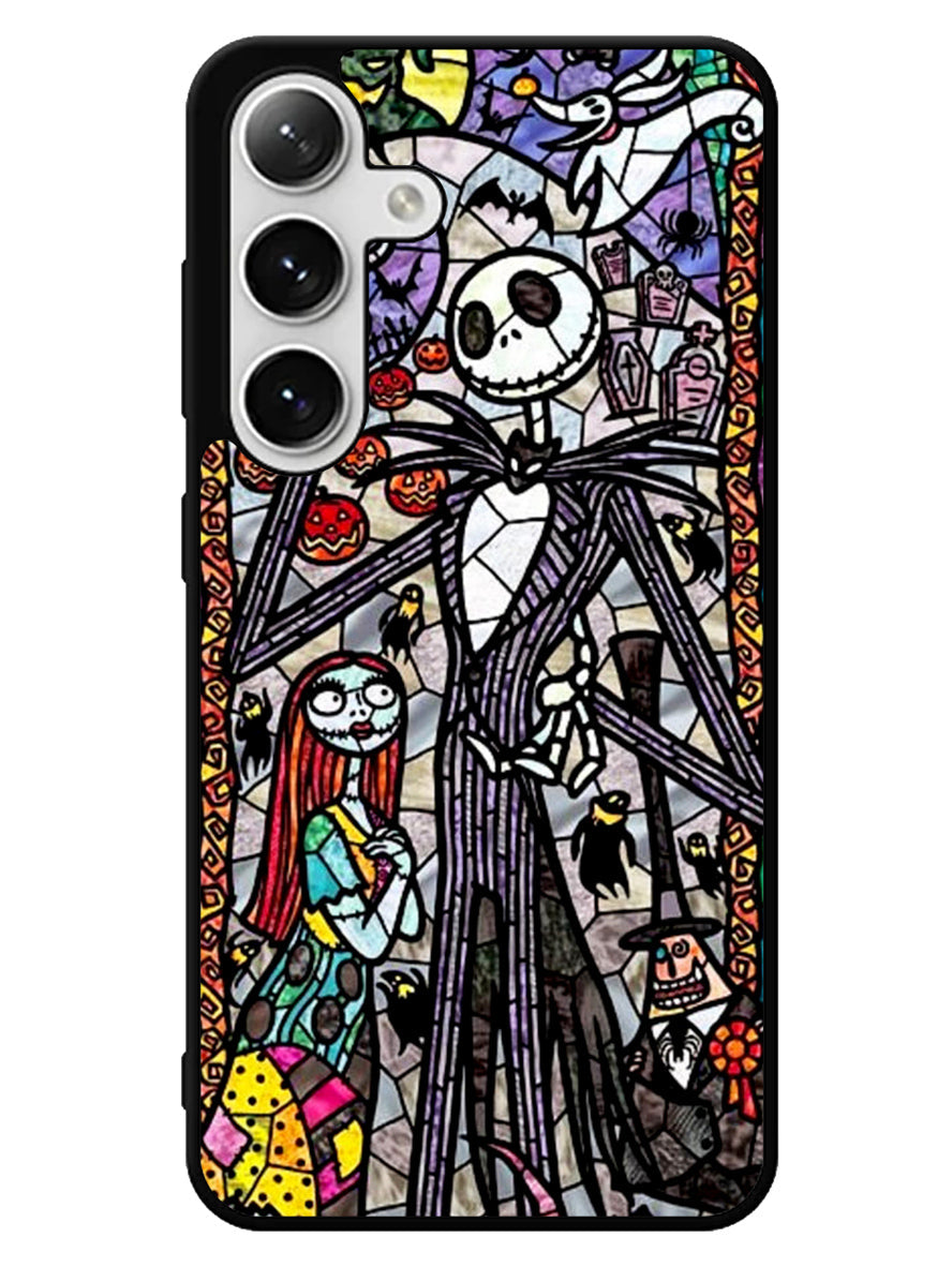 Nightmare Before Christmas Art Glass Samsung Galaxy S24 5G Case
