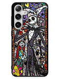 Nightmare Before Christmas Art Glass Samsung Galaxy S24 5G Case