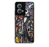 Nightmare Before Christmas Art Glass Motorola Moto Edge 2024 Case OV6176
