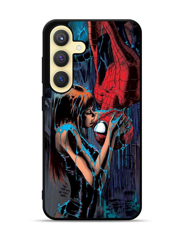 Spiderman Mary Jane Kissing Samsung Galaxy S24 Plus 5G , Samsung Galaxy S24+ 5G Case OV1356