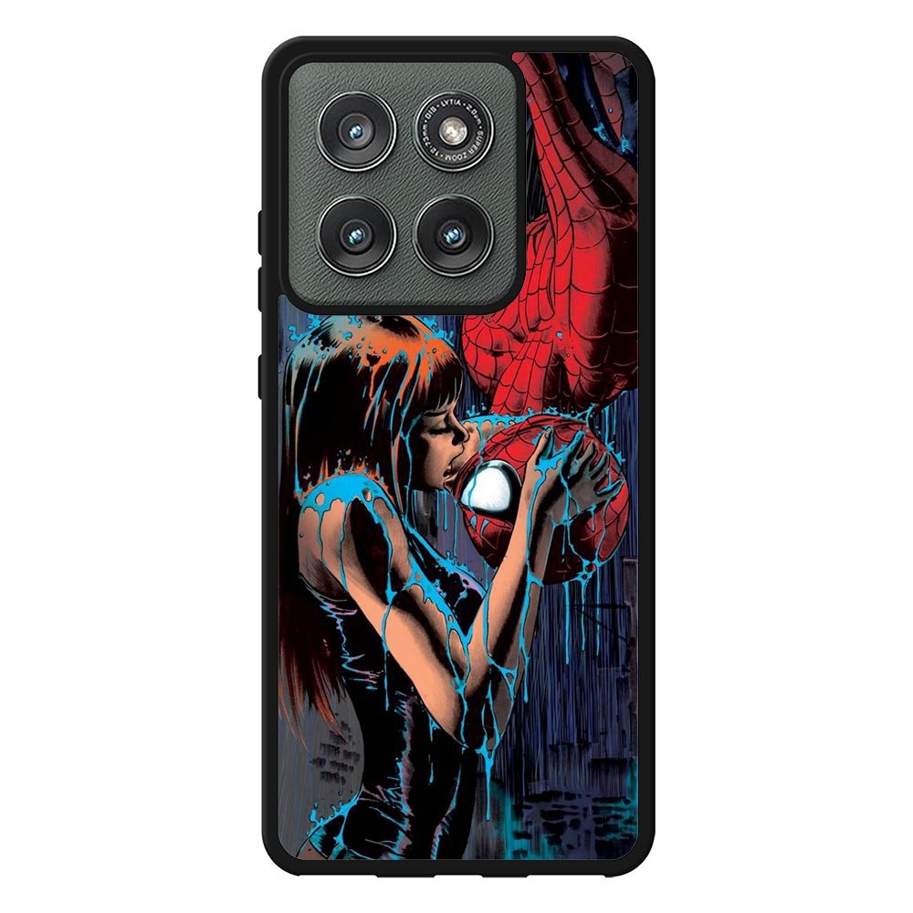 Spiderman Mary Jane Kissing Motorola Moto Edge 2025 Case QC1356