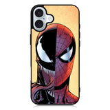 Venom Vs Spiderman Face iPhone 16 Case QC1358
