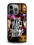 Avengers You Cant Fight Thanos Alone iPhone 15 Pro Case OV1427