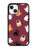 Cat Pattern Wallpaper iPhone 14 Case QC1436