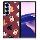 Cat Pattern Wallpaper Samsung Galaxy Z Fold 7 Case OV1436