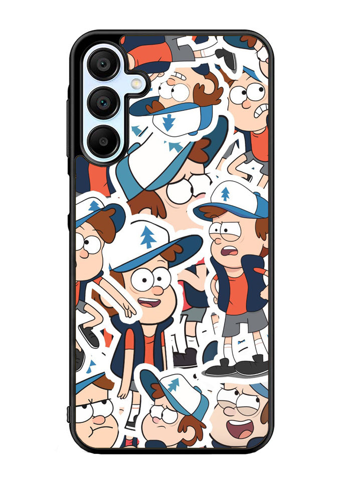 Gravity Falls Pattern Samsung Galaxy A35 5G Case OV7625