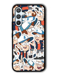 Gravity Falls Pattern Samsung Galaxy A54 5G Case OV7625