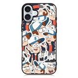 Gravity Falls Pattern iPhone 16 Plus Case QC7625