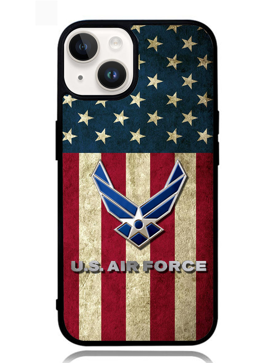 Us Air Force Military Usa Flag iPhone 14 Plus Case OV6585