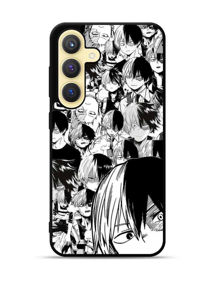 Todoroki Black and White Samsung Galaxy S25 Plus 5G , Samsung Galaxy S25+ 5G Case OV7534