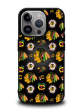 Chicago Blackhawks Pattern iPhone 15 Pro Case OV7420