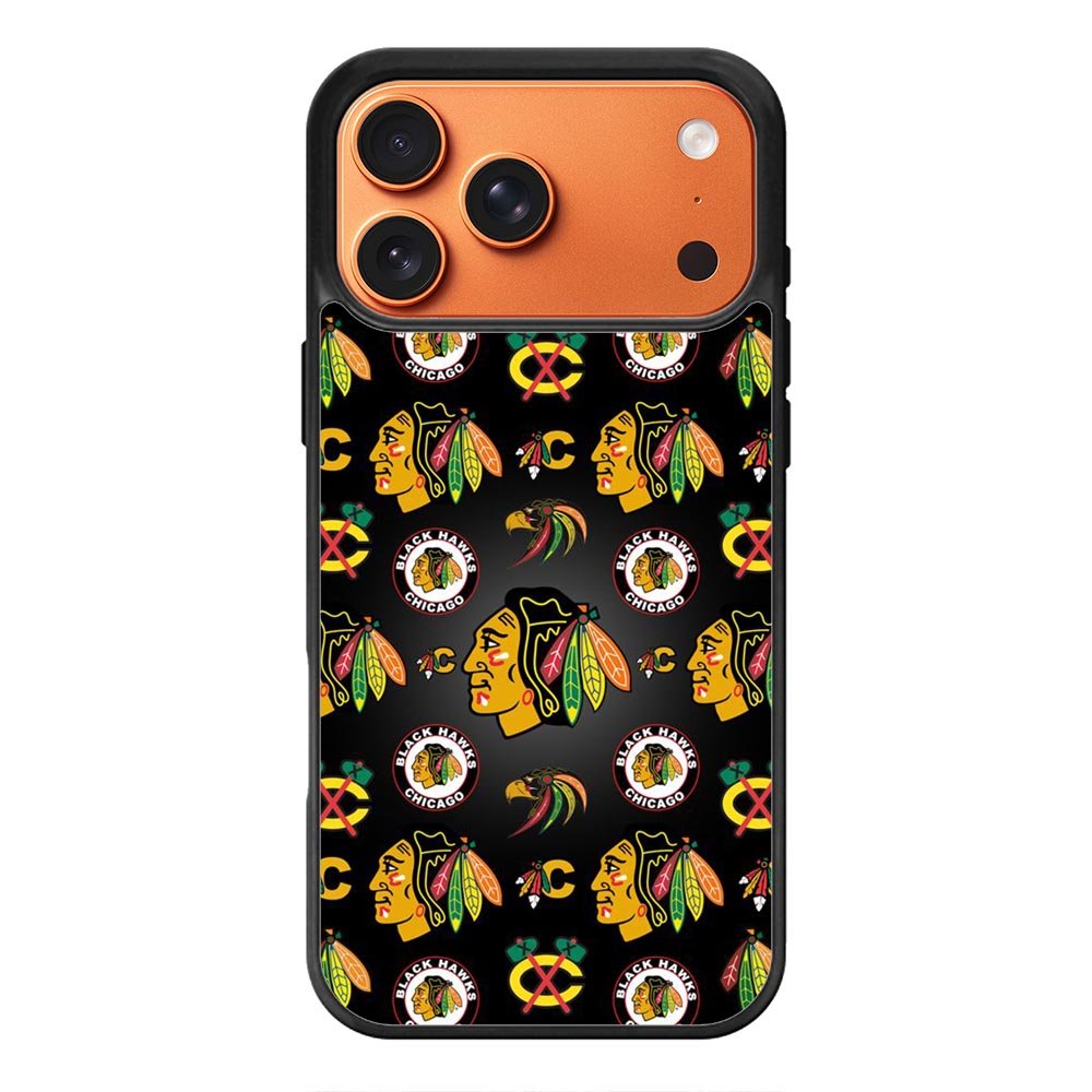 Chicago Blackhawks Pattern iPhone 17 Pro Max Case QC7420