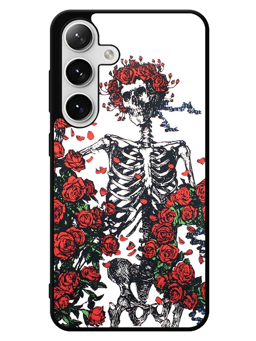 Grateful Dead Bones And Roses Samsung Galaxy S24 5G Case