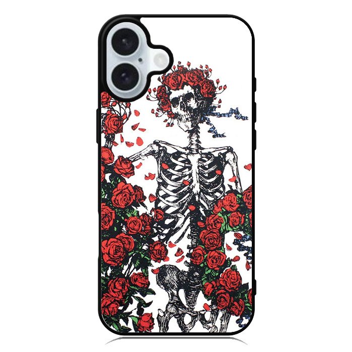 Grateful Dead Bones And Roses iPhone 16 Case